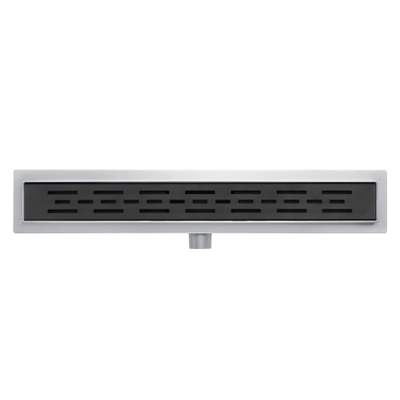 Adema Ralo caniveau de douche - 100cm - grille fermée - bride de sol - noir mat