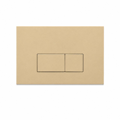 QeramiQ Dely Swirl Ensemble WC - réservoir encastré Qeramiq Flush - abattant slim - plaque de commande beige en plastique - boutons rectangulaires - beige