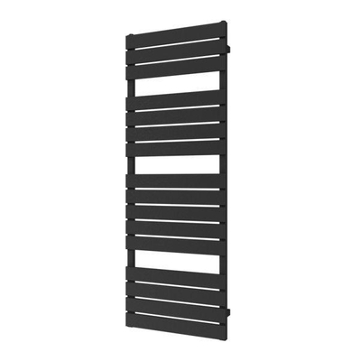 Plieger Genua designradiator horizontaal 1520x550mm 800W zwart grafiet (black graphite)