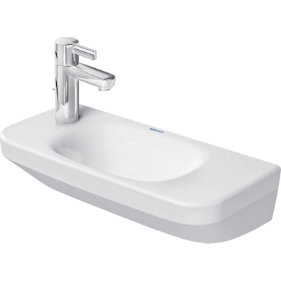 Duravit DuraStyle lavabo WC 50x22cm avec trop-plein et trou pour robinetterie droite blanc