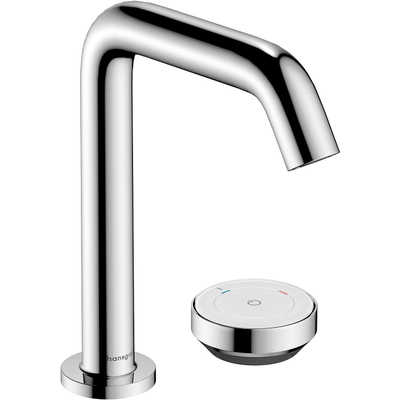 Hansgrohe Tecturis s 2-gats wastafelkraan - 150 - coolstart - met waste - hoogglans chroom