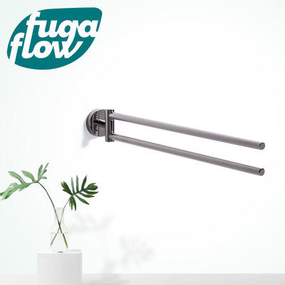 FugaFlow Efficiente Acces Handdoekhouder - draaibaar - rond - chroom