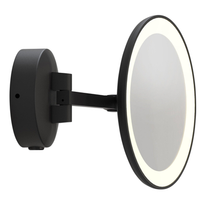Astro Mascali Round miroir cosmétique lumineux LED 2700K noir mat
