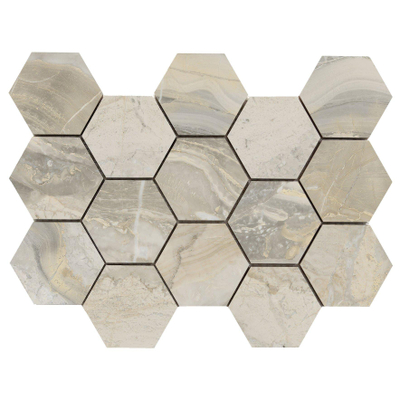 Terravito Ivello wandtegel - 32.5x22.5cm - Natuursteen look - Beige gepolijst (beige)