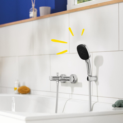 Grohe Vitalio Comfort QuickFix Handdoucheset - diameter 11cm - 3 straalsoorten - 8.0l/min - met houder - met slang - 175cm - chroom