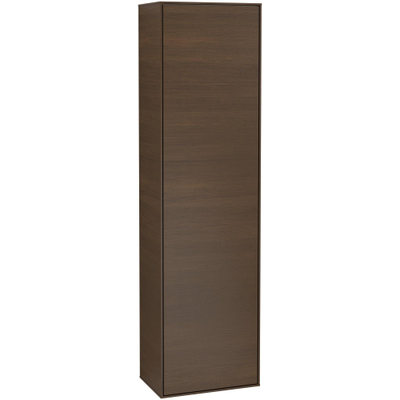 Villeroy & Boch finion hoge kast - 1 deur - 41.8x151.6x27cm rechts - Walnut (mat hout)
