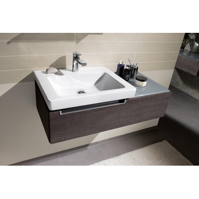 Villeroy & Boch Subway 2.0 meubelwastafel - 60x47cm - 1 kraangat - met overloop - White Alpine (glans wit)