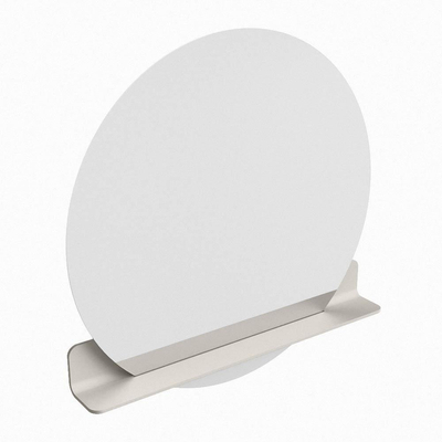 Mondiaz SPOT miroir – Ø 90 cm – avec tablette – Linen (blanc cassé)