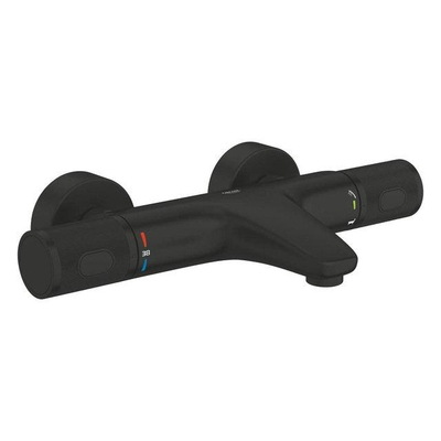 Grohe Vitalio Joy Badset - 175cm handdouche - 3 straalsoorten - thermostaatkraan - matte black (mat zwart)