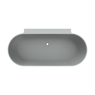 Arcqua Havana Baignoire demi-îlot - 170x80cm - gris mat