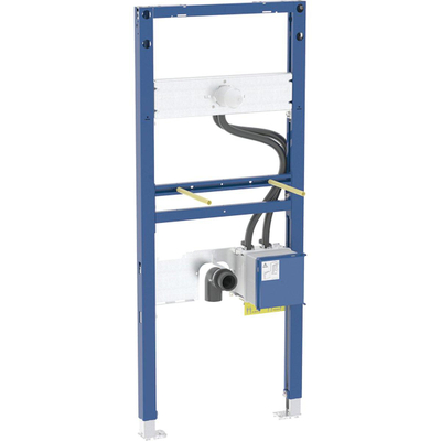 Geberit Duofix element wastafel - 112cm wandkraan inbouw functiebox - blauw