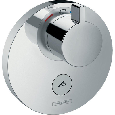 Hansgrohe ShowerSelect S élément de finition pour robinet encastré thermostatique avec Highflow avec 1 robinet d'arrêt pour 1 fonction de douche chrome