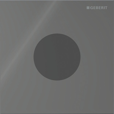 Geberit Type 40 urinioir bedieningsplaat - batterij - rond - lava (grijs)