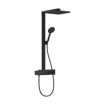 Hansgrohe Raindance E doucheset - 30cm - 1 straalsoort - ecosmart - mat zwart