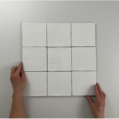 ÉCHANTILLON Par Goof Carreau mural Ancien Hollandais blanc ancien Vintage Brillant Blanc