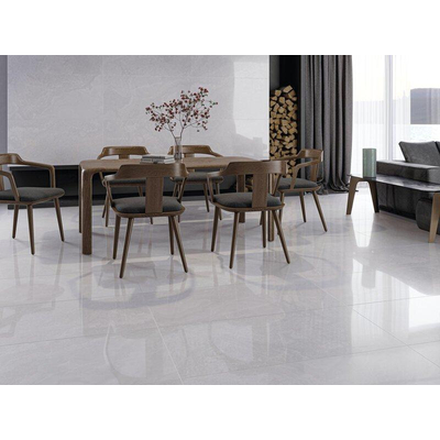 Cifre Ceramica wand- en vloertegel - 120x120cm - 10.7mm - Vierkant - gerectificeerd - Marmerlook - Wit Glans