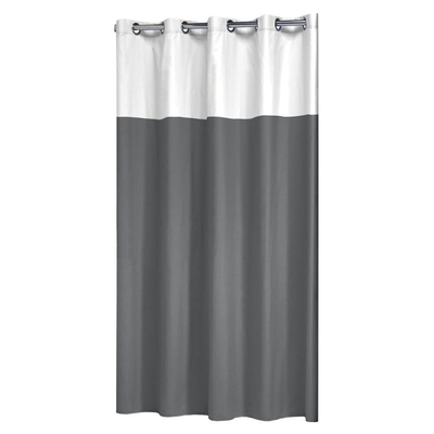 Sealskin Double Rideau de douche Polyester/Coton 180x200 cm Gris