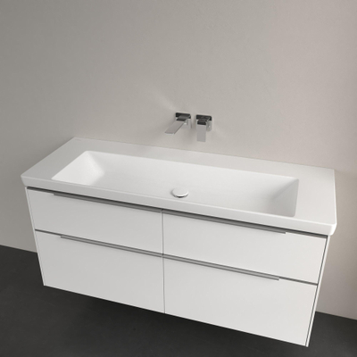 Villeroy & boch subway 3.0 lavabo de meuble 130x47x17cm rectangle sans trou de débordement blanc alpin gloss ceramic+