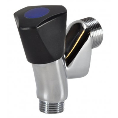 Riko Beluchterkraan Kiwa 1/2" x 3/4" met knop zwart