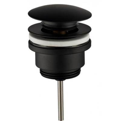 Wiesbaden UniMatch clickwaste afvoerplug 5/4" mat zwart OUTLETSTORE