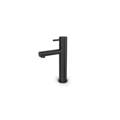 Hotbath Buddy Fonteinkraan - L uitloop 8.5cm - opbouw - Geborsteld zwart PVD