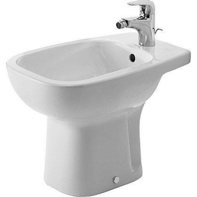 Duravit D-code Staand bidet - 540mm - 1 kraangat - met overloop - glans wit
