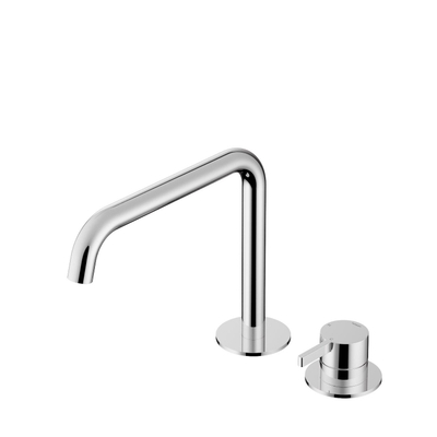 Hotbath Ace Mitigeur de lavabo - montage apparente - bec pivotant - 2 trous - Chrome