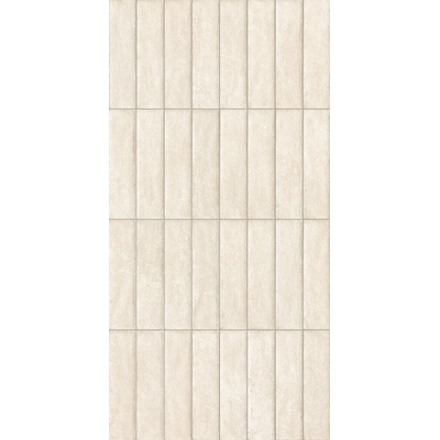 Fap Ceramiche Nobu wand- en vloertegel - 6x24cm - Natuursteen look - White mat (wit)