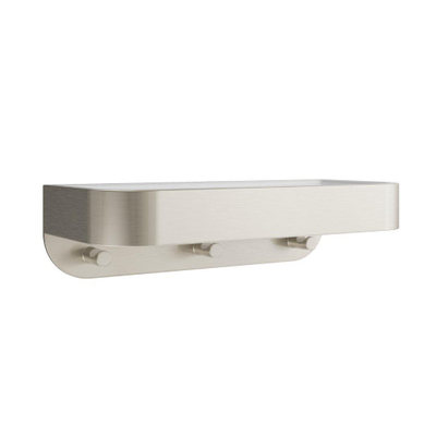 Crosswater ACCESSORY Douchemand Wandgemonteerd Witte Inzet - geborsteld roestvrij