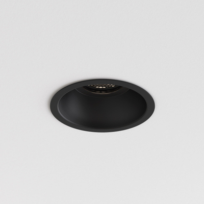 Astro Minima Slimline Round Fixed FR IBS IP65 sans GU10 noir mat