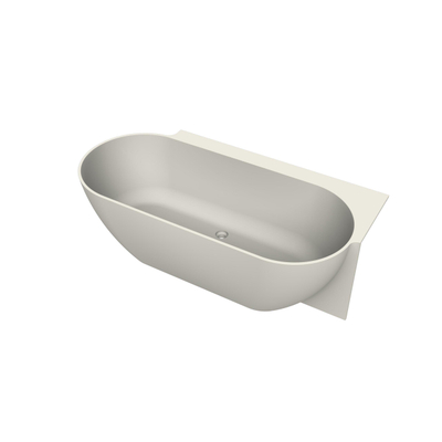 Arcqua Havana Baignoire semi-autoportante - 170x80cm - droite - sable mat