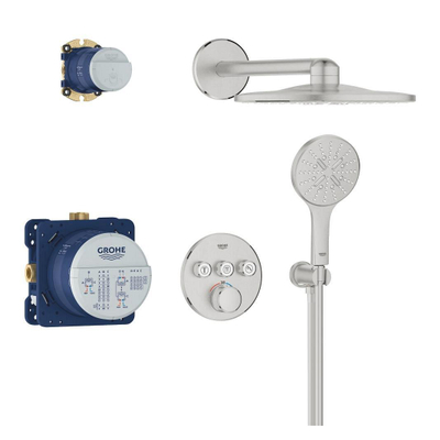 Grohe Grohtherm Smartcontrol Perfect Douche pluie - complète - Supersteel