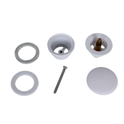 Zeza Arte klikwaste afvoerplug - solid surface - wit mat