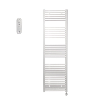 Sanicare HVS Elektrische Radiator - 172x60cm - 1127W - met afstandsbediening - thermostaat - wit - rechtsonder - wit