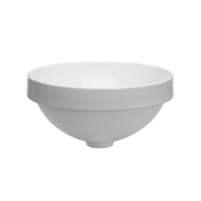 Crosswater Basin Lavabo encastré rond 40x20x40cm blanc