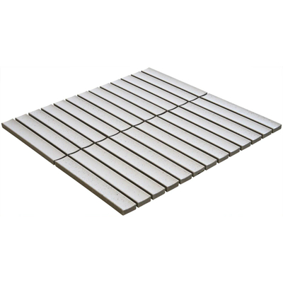 La Mosaic Factory Sevilla carreau mosaïque - 29,6x29,9cm - carrelage mural - Rectangulaire - Porcelaine Stracciatella Mat