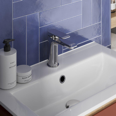 Crosswater Fuse Wastafelkraan - met klikwaste - hoogglans chroom