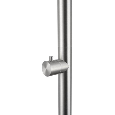 Fortifura Outdoor Verplaatsbare Buitendouche - RVS 316 - tuinslang aansluiting - PVD - PVD - geborsteld RVS