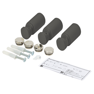 Haceka Monte supports de fixation - pour radiateur - tabac brillant