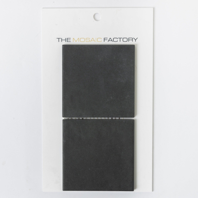 ÉCHANTILLON The Mosaic Factory Kasba Carrelage mosaïque - 9.7x9.7x0.65cm - Carrelage sol et mural - pour intérieur et extérieur carré - porcelaine Mat Black