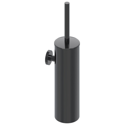 IVY Accessoireset - borstelgarnituur - wand model - handdoekhaak klein - toiletrolhouder - Zwart chroom PVD