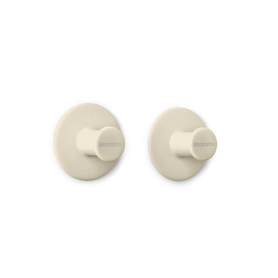 Brabantia ReNew Handoekhaken - set van 2 - zelfklevend - soft beige SHOWROOMMODEL
