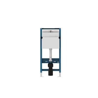 FugaFlow Eccelente Press inbouwreservoir met frame - frontbediening - dual flush