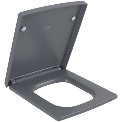 Villeroy & Boch memento 2.0 closetzitting - softclose & - quickrelease - Graphite (mat wit)