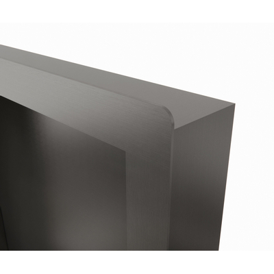 Fortifura Galeria Inbouwnis - 30x30x7cm - PVD - geborsteld gunmetal (antraciet)
