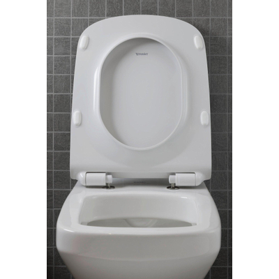 Duravit Durastyle WC suspendu à fond creux 37x54cm avec fixation cachée et abattant frein de chute blanc