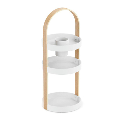 Umbra Bellwood boîte de rangement 20x20x50cm Plastique Blanc/naturel