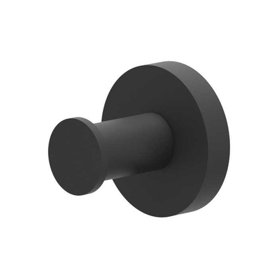 IVY Crochet à serviette - simple - grand - Mat noir PED