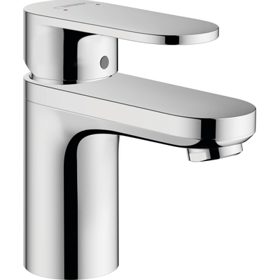 Hansgrohe Vernis Blend 1 greeps wastafelkraan - 70 zinc - met trekwaste - hoogglans chroom
