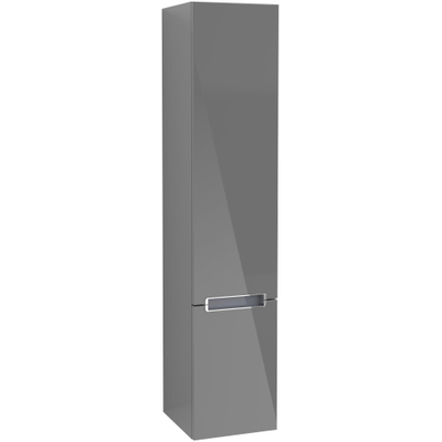Villeroy & Boch Subway 2.0 armoire - haute 350x1650x370mm gris brillant